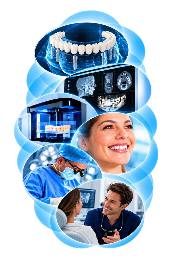 High-Tech Dental Implant Collage